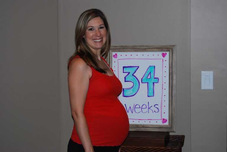 34 неделя беременности: фото, узи, вес плода, видео