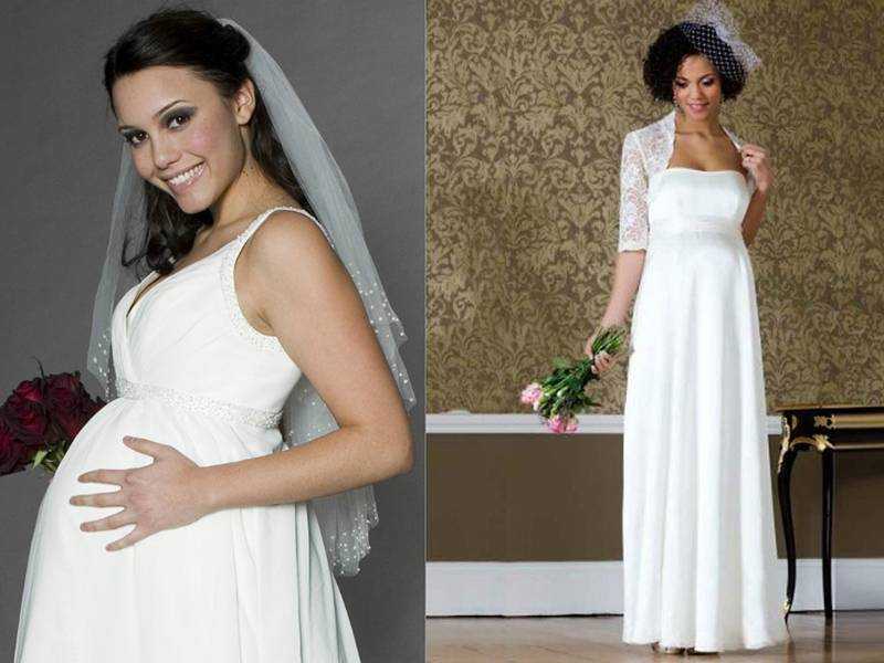 Свадебное платье для беременных — фасоны скрывающие живот