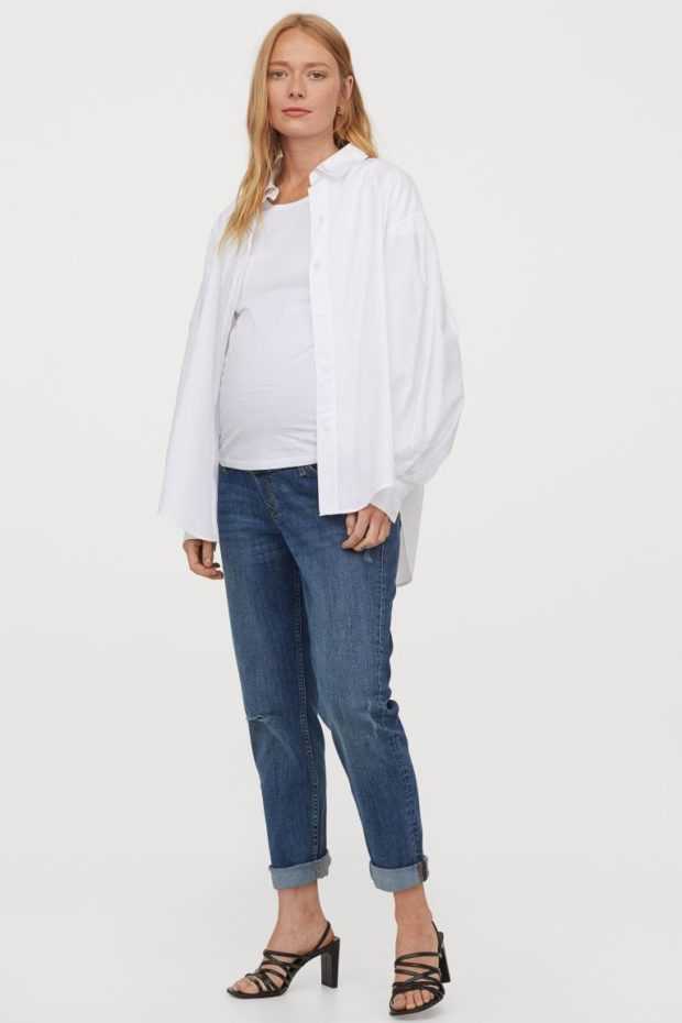 Джинсы для беременных (99 фото): как выбрать и носить, рваные