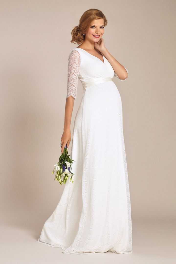 Свадебное платье для беременных невест на ранних сроках, 6 и 7 месяце, выбор